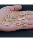 Stary angielski znak zodiaku 12 konstelacji naszyjnik Femme naszyjnik typu Choker z charmsami dla kobiet biżuteria na urodziny p