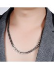 NIBA 8mm szeroki męska łańcuch Collana Uomo 24 cal Stianless stali posrebrzane Cadenas Hombre naszyjnik moda biżuteria