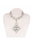 2020 lato geometryczna moda Choker kryształowy naszyjnik kobiety ślub Boho oświadczenie naszyjnik niestandardowy Chocker biżuter