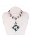 2020 lato geometryczna moda Choker kryształowy naszyjnik kobiety ślub Boho oświadczenie naszyjnik niestandardowy Chocker biżuter
