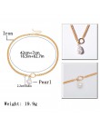 IngeSight.Z artystyczne geometryczne okrągłe koło Choker naszyjnik Choker komunikat imitacja perły naszyjnik kobiety dziewczyna 