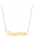 Stary angielski znak zodiaku 12 konstelacji naszyjnik Femme naszyjnik typu Choker z charmsami dla kobiet biżuteria na urodziny p