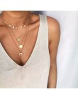 Wielowarstwowe Boho stop w złotym odcieniu mapa świata Chokers naszyjnik charms gwiazdy wisiorki z kryształami i naszyjniki dla 
