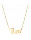 Stary angielski znak zodiaku 12 konstelacji naszyjnik Femme naszyjnik typu Choker z charmsami dla kobiet biżuteria na urodziny p