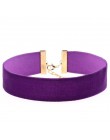 KMVEXO 2020 Bijoux Sexy Harajuku aksamitne kobiety biżuteria Gothic Choker naszyjnik w stylu Vintage aksamitne skórzane Collares
