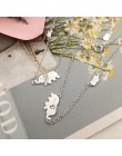Anenjery 925 srebro naszyjniki dla kobiet śliczny słoń naszyjnik łańcuszek do obojczyka choker collar S-N342