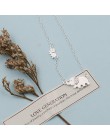 Anenjery 925 srebro naszyjniki dla kobiet śliczny słoń naszyjnik łańcuszek do obojczyka choker collar S-N342