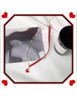 2019 New Arrival kobiety Chokers naszyjniki Trendy Chain Cotton Heart naszyjnik na impreżę dla kobiet koreańska biżuteria czerwo