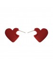2019 New Arrival kobiety Chokers naszyjniki Trendy Chain Cotton Heart naszyjnik na impreżę dla kobiet koreańska biżuteria czerwo