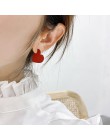 2019 New Arrival kobiety Chokers naszyjniki Trendy Chain Cotton Heart naszyjnik na impreżę dla kobiet koreańska biżuteria czerwo
