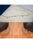 2019 Christmas gift vermeil 925 srebro śliczne star choker charm naszyjniki urocze kobiety biżuteria fine srebrny naszyjnik