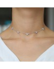 2019 Christmas gift vermeil 925 srebro śliczne star choker charm naszyjniki urocze kobiety biżuteria fine srebrny naszyjnik