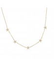 2019 Christmas gift vermeil 925 srebro śliczne star choker charm naszyjniki urocze kobiety biżuteria fine srebrny naszyjnik