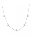2019 Christmas gift vermeil 925 srebro śliczne star choker charm naszyjniki urocze kobiety biżuteria fine srebrny naszyjnik