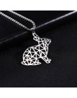 Teamer Wolf naszyjnik mężczyźni kobiety Punk stal nierdzewna 316L wisiorek z motywem zwierzęcym piwo kot królik Box Chain Collar