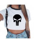 Letnia moda Harajuku seksowny tank krótki top biały T Shirt ubrania kobiety śliczny nadruk z myszką Croptop z krótkim rękawem