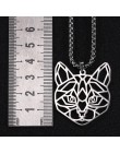 Teamer Wolf naszyjnik mężczyźni kobiety Punk stal nierdzewna 316L wisiorek z motywem zwierzęcym piwo kot królik Box Chain Collar