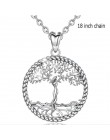 EUDORA 925 Sterling Silver drzewa życia wisiorek naszyjnik z litego srebra drzewo liść i bogini naszyjnik biżuterii z pudełkiem 