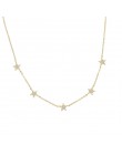 2019 Christmas gift vermeil 925 srebro śliczne star choker charm naszyjniki urocze kobiety biżuteria fine srebrny naszyjnik