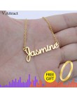 V przyciągaj Kpop Handmade dowolna nazwa własna naszyjnik kobiety mężczyźni biżuteria BFF spersonalizowane ręcznie robione naszy
