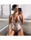 Kryptograficzne Backless halter koronkowe body przezroczyste kobiece ciało gorąca, seksowna miś 2020 kombinezony damskie głęboki