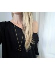 Abayabay długa spersonalizowana dla dziewczyny krzyż naszyjnik łańcuch kobiety żółte złoto kolorowy wisiorek TRENDY Collares nas