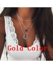 Abayabay długa spersonalizowana dla dziewczyny krzyż naszyjnik łańcuch kobiety żółte złoto kolorowy wisiorek TRENDY Collares nas