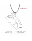 Teamer Wolf naszyjnik mężczyźni kobiety Punk stal nierdzewna 316L wisiorek z motywem zwierzęcym piwo kot królik Box Chain Collar