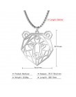 Teamer Wolf naszyjnik mężczyźni kobiety Punk stal nierdzewna 316L wisiorek z motywem zwierzęcym piwo kot królik Box Chain Collar