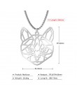 Teamer Wolf naszyjnik mężczyźni kobiety Punk stal nierdzewna 316L wisiorek z motywem zwierzęcym piwo kot królik Box Chain Collar