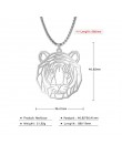 Teamer Wolf naszyjnik mężczyźni kobiety Punk stal nierdzewna 316L wisiorek z motywem zwierzęcym piwo kot królik Box Chain Collar