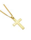 Hip-hopowy wisior z krzyżem w kolorze złotym naszyjnik religijny Iced Out Rhinestone Crucfix naszyjnik Jewely dla mężczyzn bezpł