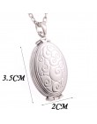 Moda ramka na zdjęcia pamięć wisiorek medalion naszyjnik Plata/złoty kolor romantyczny kwiat róży w stylu vintage biżuteria kobi