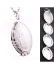 Moda ramka na zdjęcia pamięć wisiorek medalion naszyjnik Plata/złoty kolor romantyczny kwiat róży w stylu vintage biżuteria kobi