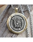 Katolicki święty michał naszyjnik Retro Medal archanioł patrona chroń mnie wisiorek rosyjski prawosławny naszyjnik Dropship