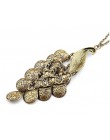 2013 New Hot Antiqued Prancing Peacock Multi cekinowy długi naszyjnik N5