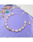 Kobiety moda czarny naszyjnik na lince naturalne muszla Choker kołnierz naszyjniki powłoki Choker prosty naszyjnik lato plaża bi