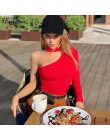 Hugcitar bawełna halter jedno ramię sexy body kobiety new fashion 2019 zima wiosna jednolita sukienka typu bodycon casual body z