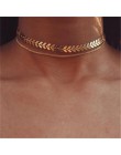 Tenande nowe mody serce naszyjniki z kryształem liść księżyc Choker naszyjniki wisiorki dla kobiet plaża styl komunikat biżuteri