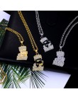 Nowy prosty naszyjnik łańcuch Simpson Hip Hop Rock hurtownia naszyjnik i pandenty Bling kubański łańcuch mężczyzn złoty naszyjni
