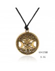 Dawapara potrójna bogini księżyca Wicca Pentagram magia nadprzyrodzone Amulet naszyjnik kobiety drzewo życia księżyc naszyjniki 