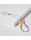 Donarsei 2019 New Fashion miękka ceramika Choker naszyjnik dla kobiet czeski regulowany kolorowa glina obroża naszyjnik biżuteri