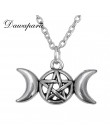 Dawapara potrójna bogini księżyca Wicca Pentagram magia nadprzyrodzone Amulet naszyjnik kobiety drzewo życia księżyc naszyjniki 