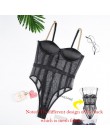 Kryptograficzna czarna siatka przezroczyste body metalowe paski łańcuchowe body bez pleców seksowny kombinezon typu Bodycon Fash