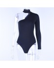 Hugcitar bawełna halter jedno ramię sexy body kobiety new fashion 2019 zima wiosna jednolita sukienka typu bodycon casual body z