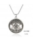 Dawapara potrójna bogini księżyca Wicca Pentagram magia nadprzyrodzone Amulet naszyjnik kobiety drzewo życia księżyc naszyjniki 