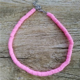 Donarsei 2019 New Fashion miękka ceramika Choker naszyjnik dla kobiet czeski regulowany kolorowa glina obroża naszyjnik biżuteri