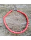 Donarsei 2019 New Fashion miękka ceramika Choker naszyjnik dla kobiet czeski regulowany kolorowa glina obroża naszyjnik biżuteri