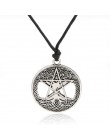Dawapara potrójna bogini księżyca Wicca Pentagram magia nadprzyrodzone Amulet naszyjnik kobiety drzewo życia księżyc naszyjniki 