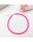 Donarsei 2019 New Fashion miękka ceramika Choker naszyjnik dla kobiet czeski regulowany kolorowa glina obroża naszyjnik biżuteri